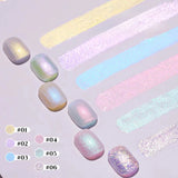 popxstar 12ML Gel Polish Kit- Mint Mambo Collection, Milky Blue & Frosted Ice, 2025 Viral Nail Art Supplies for Summer Vacations