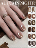 Autumn Winter Blue Black Red Glass Bead Crystal Cat Eye Gel Nail Polish New Whitening High Density Sparkling Nail