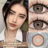 Natural Soft Colored Contacts Lenses Fashion Brown Lenses Blue Eye Contact Korean Pink Eye Lens Yearly Grey Pupils Lens