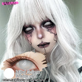 Cosplay Contact lenses White Lenses Halloween Cosmetics Cosplay Red Lenses Colored Contact Lenses 14.5mm Big Eyes Contacts