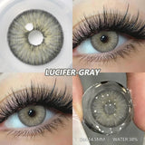 Popxstar  2pcs Blue Green Contact Lenses Yearly New Colored Lens Brown Natural Cosmetic Gray Big Eyes Korean Student Beauty Pupil