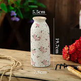 Popxstar  Retro Pastoral Ceramic Vase Home Furnished Ice Cracked Flower Pot Decorative Dry Flower Hydroponic Flower Arrangement Device