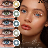 Popxstar Love Story series Multiple colors Natural soft Contact lenses Blue Lenses Green Pupils Lens Yearly Cosmetic