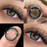 Popxstar  2pcs Natural Color Contact Lenses for Eyes Gray Pupils Lens Blue Lenses Beautiful Pupil Yearly Makeup Green Eye Lenses