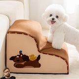 Pet Dog Climbing Ladder High Quality Easy To Climb Dogs Ramp for Small Dog Old Dog Ramp Ladder Anti-slip High Beds