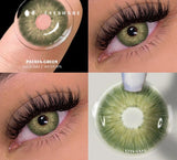 Popxstar 2pcs Natural Color Contact Lenses for Eyes Gray Contact Lens Yearly Fashion Blue Contact Lens Colored Eye Contacts