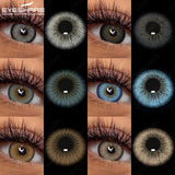 1Pair Blue Beauty Lenses Color Contacts Lenses for Eyes Brown Eye Contacts Yearly Gray Makeup Lenses For Daily Dating