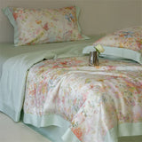 Luxury 100% Lyocell Floral Pattern Summer Blanket Set or 1Pcs Natural Eucalypthus Fabric Cooling Quilt Silk Filling Comforter