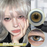 Popxstar  -Glaze Series Contact Lenses for Eyes Color Beauty Pupils Natural Eye Lenses for Myopia 2pcs Brown Green Blue Makeup Lens