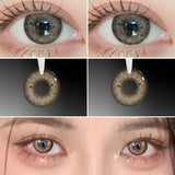 1 Pair Korean Hot Selling Lenses Color Contact Lenses With Prescription Myopia Lenses Pink Lenses High Quality Lenses