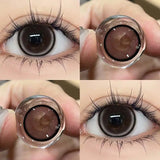 Popxstar 1Pair Colour Contacts Lenses Circular Natural Gray Blue Eye Lenses Myopia Beauty Pupil Black Eyes