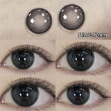 2pcs Color Lens With Degree Purple Contact Lense Korea Natural Blue Contact Lens Beauty High Quality Contact Lense Yearly