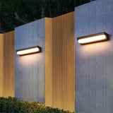 Waterproof LED Solar Lights Energy-Saving Drill-Free Solar Powered Lamp Three-Color Walled Lighting Outdoor Solar Lights