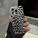 Black Leopard Print Phone Case For Samsung Galaxy A56 A36 A16 A55 A35 A54 A34 A53 A52 5G S25 Ultra S24 S23 S22 Plus S21 FE Cover