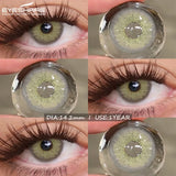 Colored Contact Lenses 2pcs Natural Brown Eyes Contact Gray Gray Pupils Colorful Eyes Lens Fashion Blue Lenses Yearly