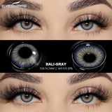 Natural Gray Contacts Colored Contact Lenses Soft Beautiful Pupil Blue Eye Contacts Yearly Colorful Lenses 2pcs/Pair