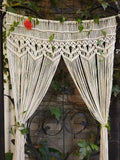 Handmade Cotton Rope Woven Curtain Tassel Tapestry Decorative Door Curtains Homestays Wall Creative Background Partition Curtain