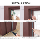 Popxstar 5m/10m Door Seal Strip Diep Self-adhesive Draft Stopper Tape Window Weather Stripping Insulation Noise Rubber Sealing Strip
