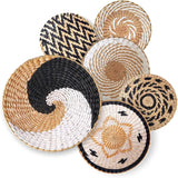 Wall Hanging Pendant Straw Woven Decoration Round-shaped Wall Hanging for Living Room Bedroom New Wall Decoration Moroccan Style