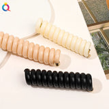 Popxstar Koream Telephone Wire Line Elastic Rubber Bubble Braided Hair Ring Loop Scrunchies Hair Rope Hairband Women Party Accessories