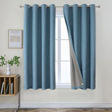 Popxstar Blackout Curtains 350cm Height Room Darkening Curtains for Bedroom 100% Black Out Textured Thermal Curtain Privacy Protection
