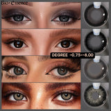 Popxstar  1 Pair Colorcon Colored Contact Lenses Myopia Lenses Dark Lenses Black Eye Lenses Fog Pearl Lens High Quality