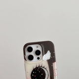Cute Anime Shinning Eyes Cartoon Phone Case for IPhone 17 16 15 14 Pro 13 Max Comic Girl Glittering Big Eyes Bling Back Cover