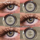 Colored Contact Lenses 2pcs Natural Brown Eyes Contact Gray Gray Pupils Colorful Eyes Lens Fashion Blue Lenses Yearly