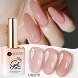 popxstar UR SUGAR 15ml Jelly Milky White Translucent Color Gel Polish Semi Permanent UV Gel Nail Art Soak Off Gel Varnish Latest Fashion
