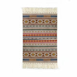 Popxstar Carpets for Living Room Hand Knotted Tassel Decor Persian Ethnic Carpet Mats Bedroom Bedside Rug Entrance Door Mat  Ковер Tapis