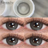 Popxstar  Natural Brown Contact Lense for Eyes Colorcon Blue Lenses Beautiful Gray Pupils Cosmetics Yearly Soft Eyes Contact Lens
