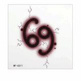Waterproof Zodiac Signs Temporary Tattoo Virgo Pisces Scorpio the Twelve Zodiac Signs Gothic Chic Symbol Tattoo Cancer Leo Libra