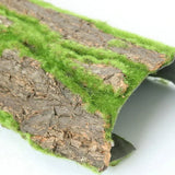 Artificial Natural Bark Decoration Real Dried Pine Tree Bark with Artificial Moss for DIY Festival Home Party Wall Embellishment