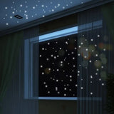Popxstar 407pcs Luminous Wall Stickers Wall Decor Glow In The Dark Star Vinyl Sticker for Kid Room Creative Fluorescent Party Decoration
