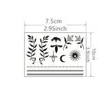 Popxstar  1 Sheet Herbal Finger Tattoo Sticker Waterproof and Long-lasting Temporary Tattoo
