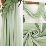 Popxstar Wedding Arch Ceiling Drape Roof Decor Sheer Chiffon Tulle Curtain Draping Backdrop Party Supplies Drapery Ceremony Decoration