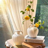 Popxstar  Ceramics Nordic Vase Flower Vase Bedroom Kitchen Tabletop Vase Modern Decorative Vase Ceramic Vase Home Ramadan Decoration Vase