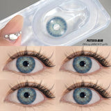 Popxstar  1 Pair Myopia Colored Contact Lenses for Eyes Brown Lens Blue Eye Lenses With Diopters Prescription Fashion Lenses