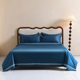 Popxstar  1000TC Egyptian Cotton Embroidery Luxury Duvet Cover, 1Pc Comforter Cover Solid Color Queen King Size Bed Cover Quilt Cover