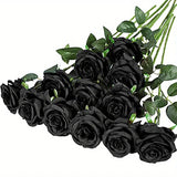 Popxstar 12pcs Realistic Artificial Rose Bouquet for Weddings, Birthdays, and More  for Floral Arrangements and Home Decor