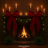 Large Christmas Decorative Bow Soft Christmas Wall Decoration Bow Hanging Christmas Bow Full For Wall Front Door Shop