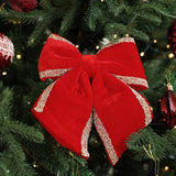 Popxstar Christmas Bow Christmas Tree Ornament Large Red Soft Bow Door Wall Wreath Garland Decor New Year Xmas Home Party Decoration