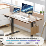 Popxstar Electric Desk Height Adjustable 63x24 Inch Stand Up Sit Stand Computer Workstation Ergonomic Work Table For Home Office