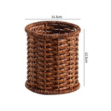 chopsticks fork spoon storage basket Hand woven imitation rattan retro waterproof mold-proof kitchen home Small item storage