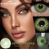Popxstar  1 Pair Colorful Contact Lenses for Eyes Fashion Blue Eye Lenses Green Lenses Gray Eye Contacts Yearly Lens Eye Contact