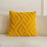 Popxstar  Solid color Shu cotton lint sofa throw pillow Modern simple living room sofa pillow Model room decorative bedside cushion