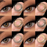 Color Contact Eye Color Lenses Makeup Natural Brown Lens Cosmetics Gray Eyes Lenses Woman Makeup Softlenses