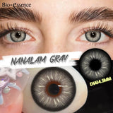 Popxstar  1 Pair Colored Contact Lenses with Prescription Natural Look Myopia Lenses 0~-6.00 Green Lenses Brown Contact Lenses