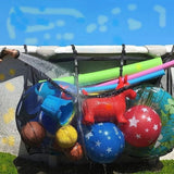 Large Capacity Swimming Pool Hanging Storage Bag Folding Heavy Duty Swimming Pool Bag Adjustable Kids Toys Storage Bags