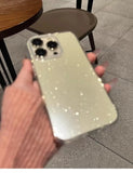 Popxstar Luxury Bling Glitter Clear Phone Case For iPhone 16 15 14 13 12 11 Pro Max X XR XS 7 8 Plus Shockproof Transparent Soft Cover